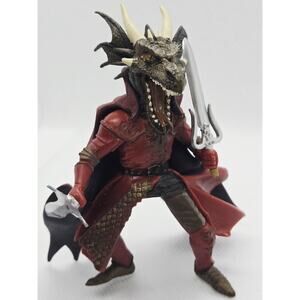 Papo 2005 Medieval Fantasy Dragon Head Knight King Hand Painted Figure